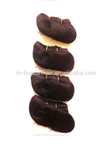 Cheap premium afro bobo 100% human hair extension for wholesale