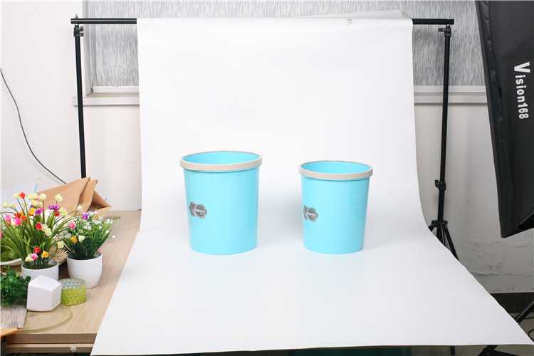 Multicolor Practical Design Waste Bins For Daily Use Of Trash Can With Pressure Rings