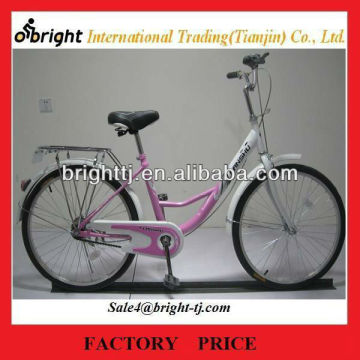 Aluminium city bicycle for lady