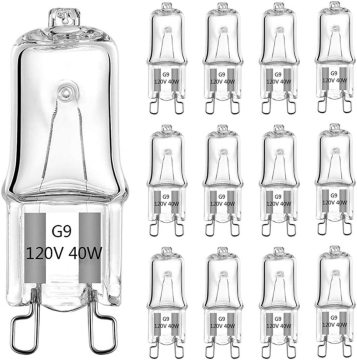 Quartz Glass Dimming G9 Halogen Bulbs 230V Options