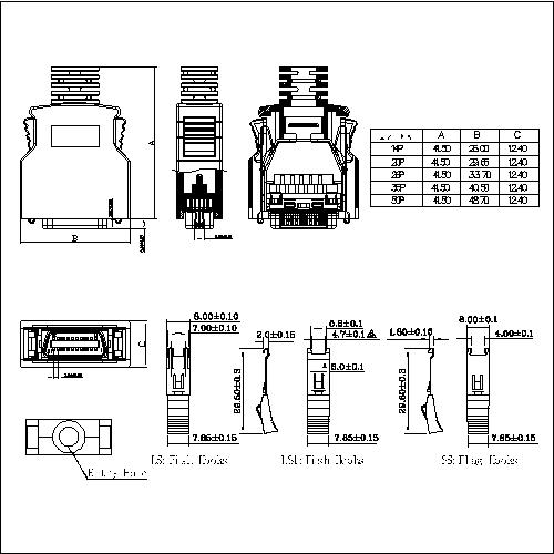 1.27mm Series Plastic Hood With Spring Latche 1.27mm Series Plastic Hood With Spring Latche
