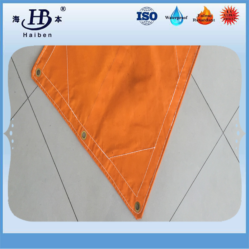 High temperature resistance fireproof fiberglass pvc coated tarpaulin