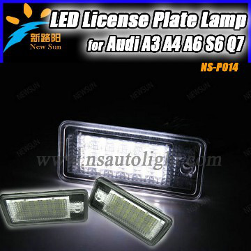 Hot LED License plate light led licence frame lamp fit for Audi RS4 A3