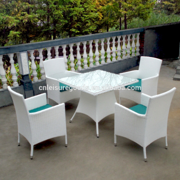 Garden aluminium rattan dining furniture