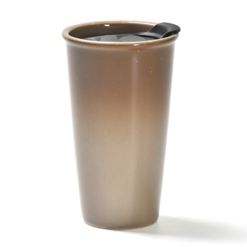 Taza de café de cerámica de viaje de 3,6 pulgadas de color personalizado de 3.6 pulgadas
