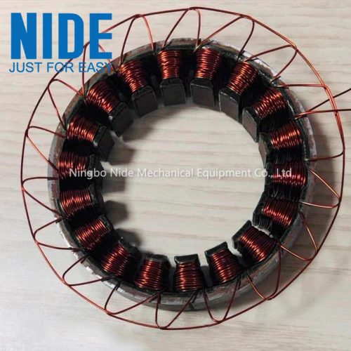 Mesin penggulung jarum stator motor 18 slot automatik