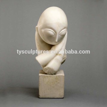 Modern handmade replica famous abstract interior art Mlle Pogany marble sculpture