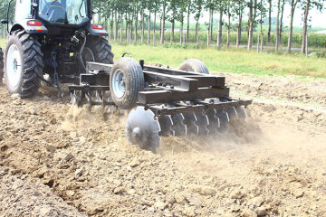 tractor equipment that breaks up dirt