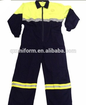 safety contrast overall workear suit coverall with reflective