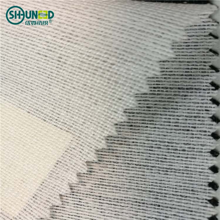 Woven knitted fusible interlining fabric Brushed Fusible Interlining Woven Weft Knitted Tricot Fabric for Cloths