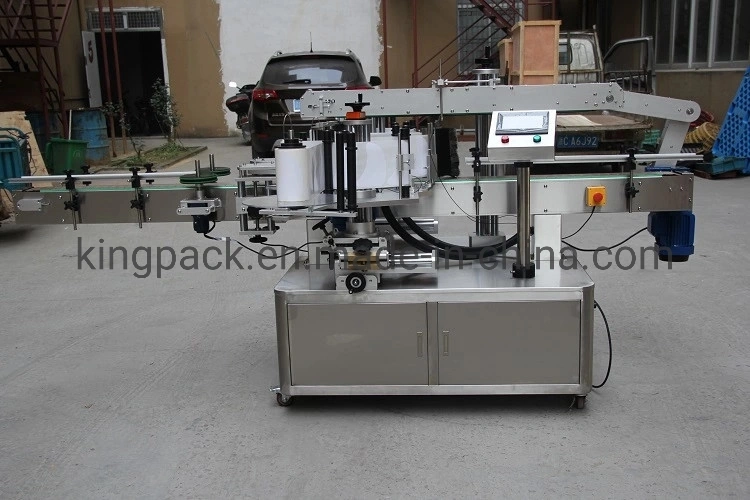 Full Automatic Double Sided Labeling Packing Machine for Flat Bottles