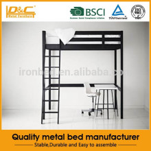 Hot selling fashion modern metal hostel bed cheap loft beds furniture loft