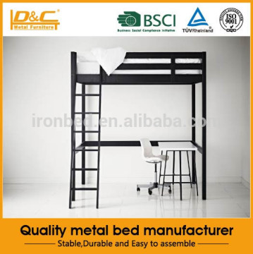 Hot selling fashion modern metal hostel bed cheap loft beds furniture loft