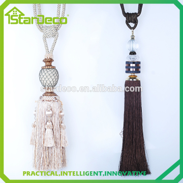 Decorative curtain tassel beaded with crystal, new style curtain tassel tiebacks