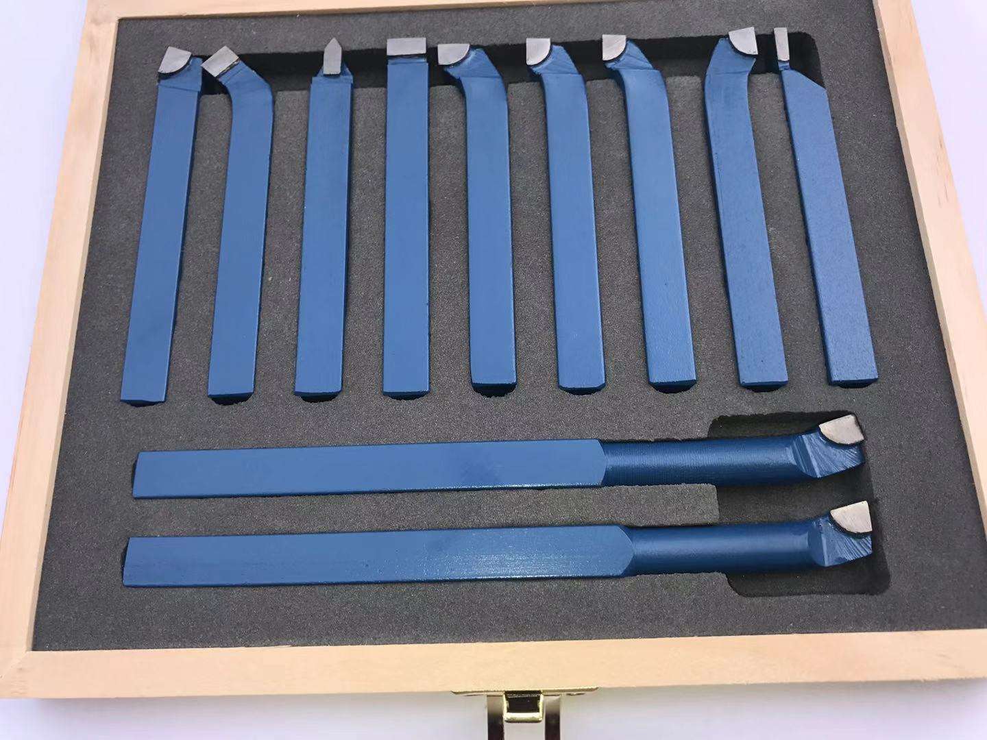 12mm Square Shank brazed holder 11 Pieces Lathe Tool holder Set tungsten Carbide Tipped Tool for metal