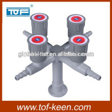 safety gas fittings,lab equipment,lab furniture,quadruple outlets,Zhejiang factory