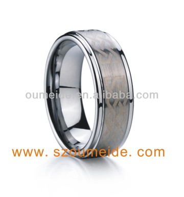 Tungsten Carbide Men Women Brushed Polished Wedding Band Ring