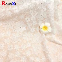 Eyelet Cotton Fabric Embroidered Fabric with Backbone Line