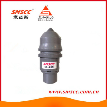 Round shank cutter bits for rotary drilling rig