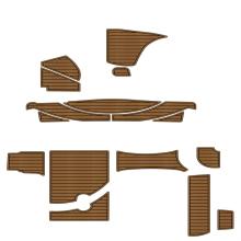 1999 Maxum 3000 SCR Swim Platform Cockpit Pad - EVA Faux Foam Teak Deck Flooring