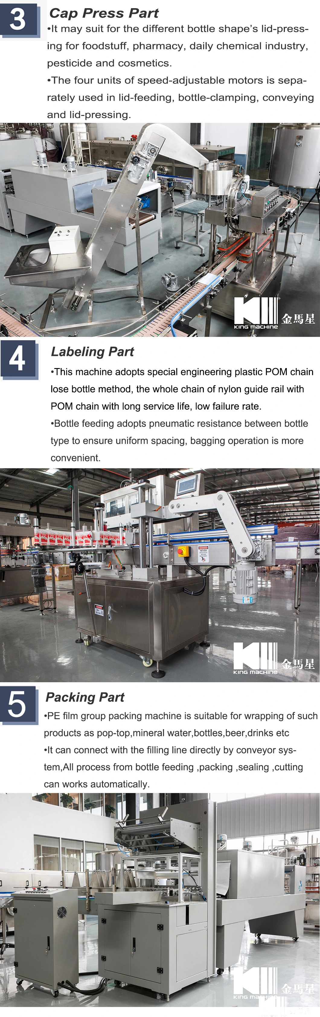 1000-4000bph Automatic Liquid Soap Bottle Filling Production Line