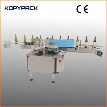 automatic cold glue paste paper label applicator machine for round bottle