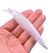 Wholesale 110mm 17.3g Transparent Blank Minnow Lures - Unpainted Plastic Hard Bait Fishing Lures