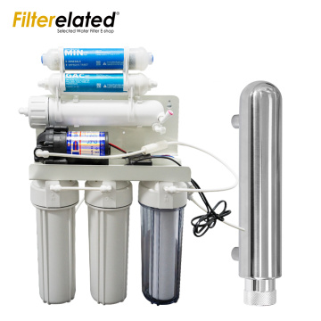 OEM 300 400 500 GPD RO Water Filter 7/6/5/4/3 Stage Reverse Osmosis Water Purification System