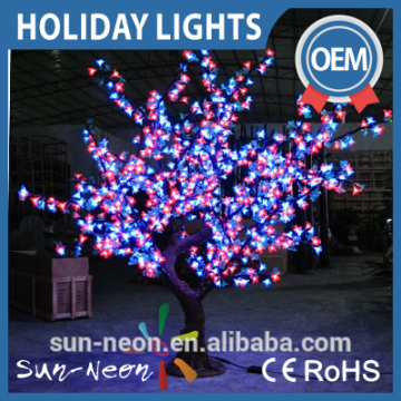 Purple Flowering Simulation Tree Lamp