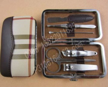 leather manicure set