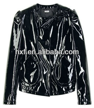 pvc leather jacket