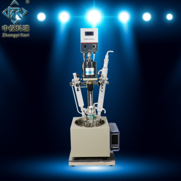 Lab chemical benchtop electric heating reactor glass