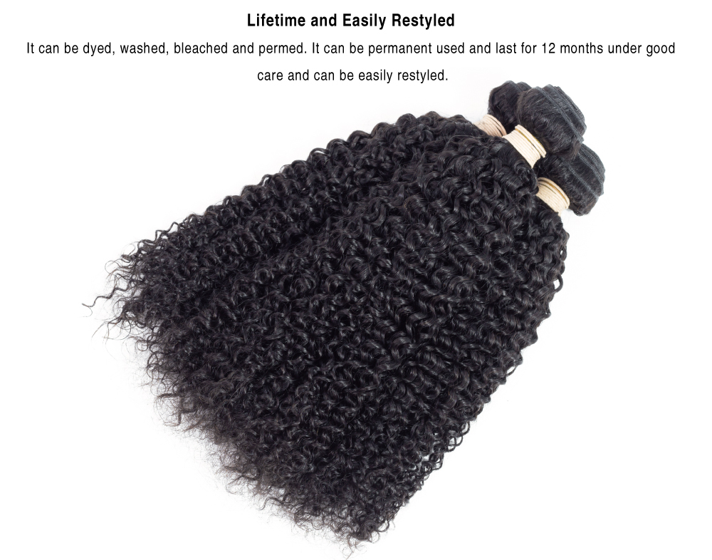 noble classic Brazilian hair kinky curl natural tissage kiss honey hair double weft