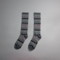 Mode hiver Long Jacquard chaussettes