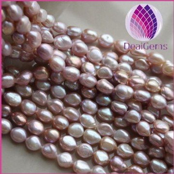 10-11mm Natural white Freshwater pearls AAA grade baroque Pearls
