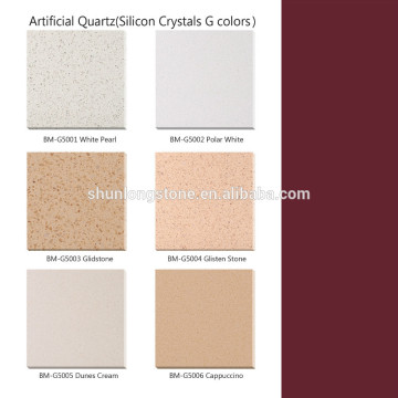 Artificial Quartz Silicon crystals G colors,crystal Quartz countertops