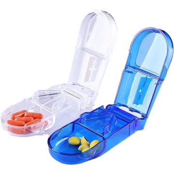 Plastic Pill Cutter Box With Blade