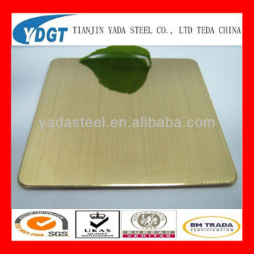 color stainless steel bronze sheet