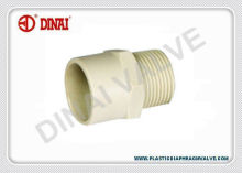 Plastic Pph Pipe Fittings Male Adapter Pph Pipe Pn10 Bar 1-1/2"(d50mm) ~ 2"(d63mm)