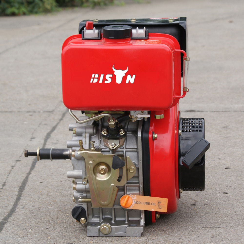 Chinese air cooled single cylinder diesel engine, model 186f 10 hp diesel engine for sale, 10hp air cooled diesel engine