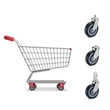 Supermarktwagen Trolley Wheel Caster