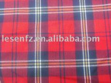 Yarn-dyed checked fabric