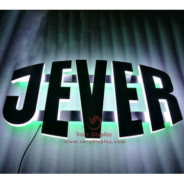 Signo de logotipo de Jever 3D Metal