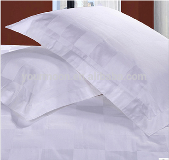 100% cotton sateen jacquard pillowcase/pillow sham for star hotel