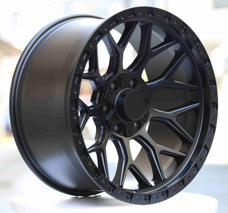 20-inch matte black wheels
