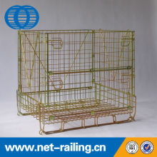 Hot sale welded stackable folding wire mesh containers