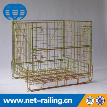 Hot sale welded stackable folding wire mesh containers