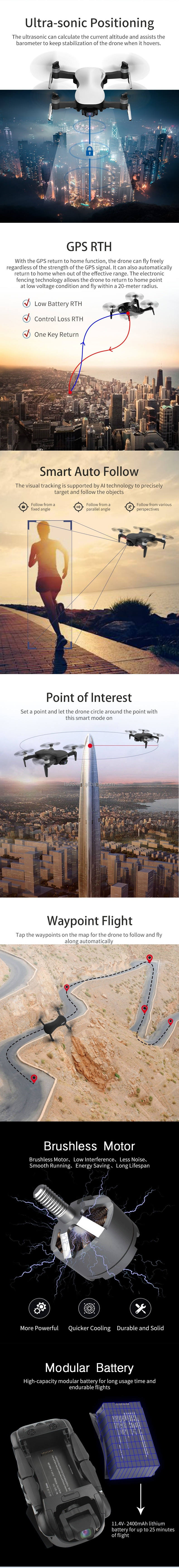 JJRC New AURORA JJRC X12 Quadcopter Drones with 5G 1080P Camera HD Optical Flow 25Mins Flying Time Stabilizing Gimbal