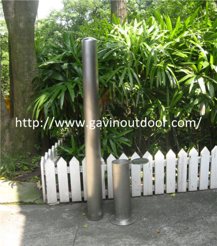 316 stainless steel parking bollard lockable and removable bollard