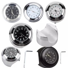 7/8" Motorcycle Handlebar Accessory: Waterproof Clock, Thermometer, and Watch